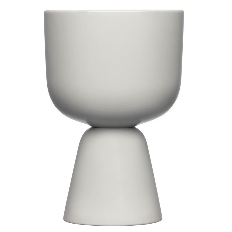 Nappula kruka 19 x 12,5 cm, ljusgrå