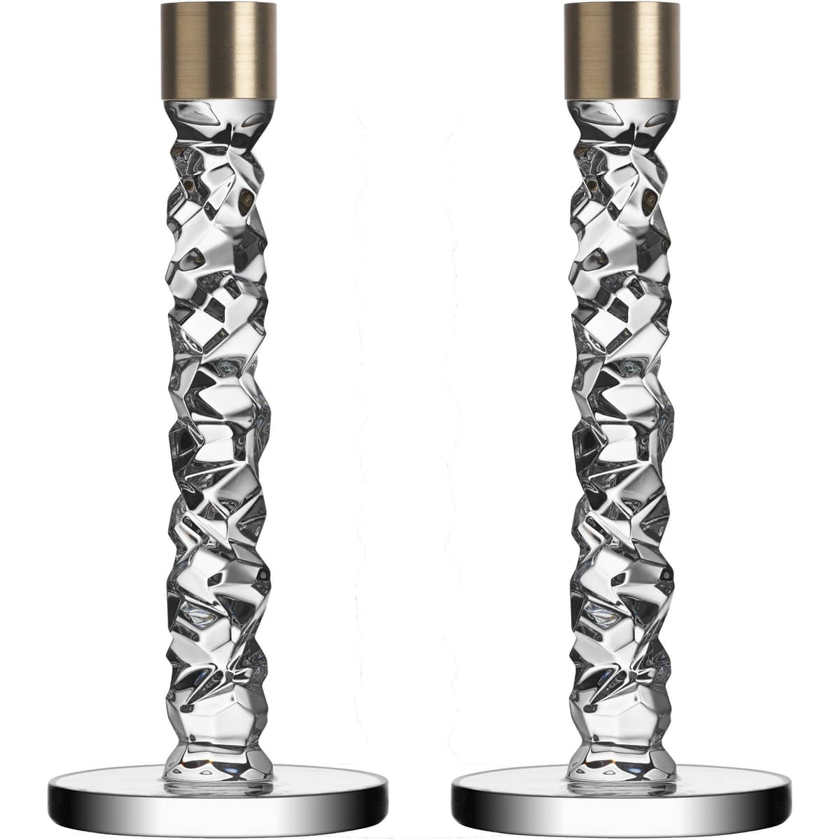 Carat Ljusstake Mässing 2-pack