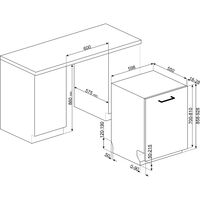 STL233CLH integrert oppvaskmaskin 60 cm