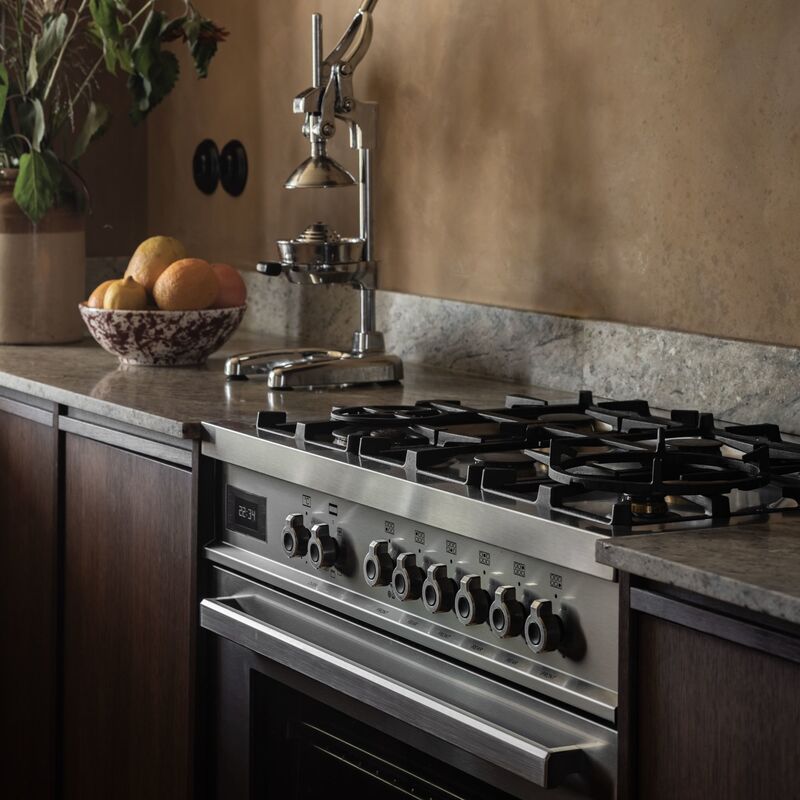 PRO96L1EXT Professional gasspis med singelugn, 90 cm, rostfri