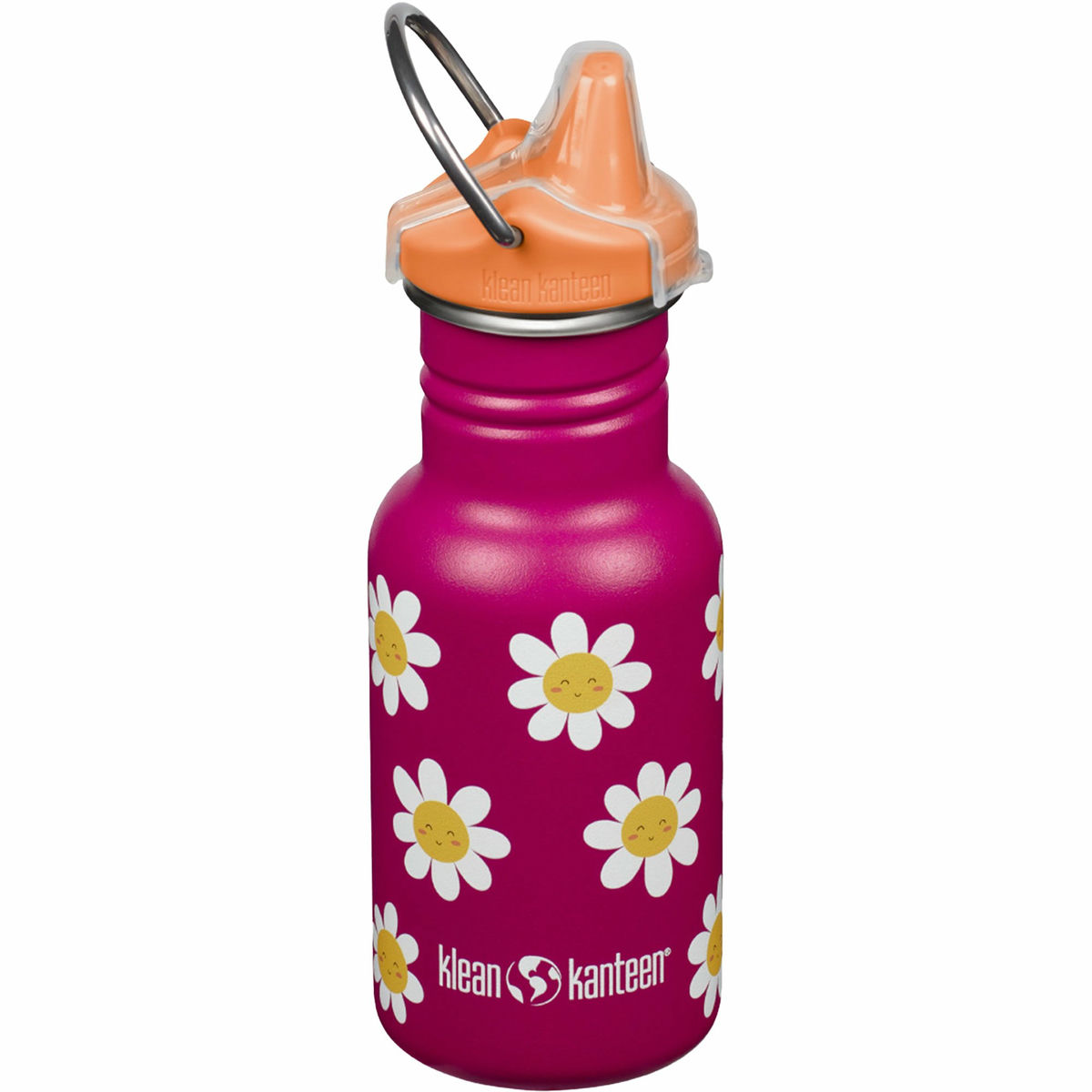 Kid Classic Narrow Sippy drikkeflaske med tut 355 ml, happy flowers