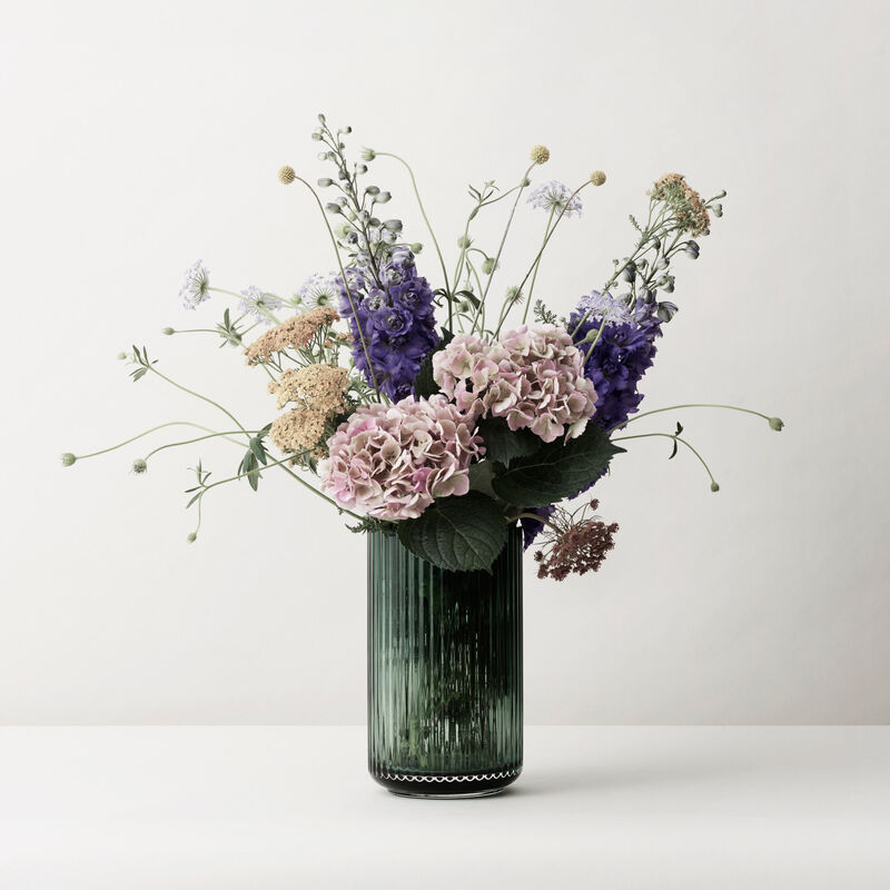 Lyngby-maljakko 20 cm, lasia - copenhagen green