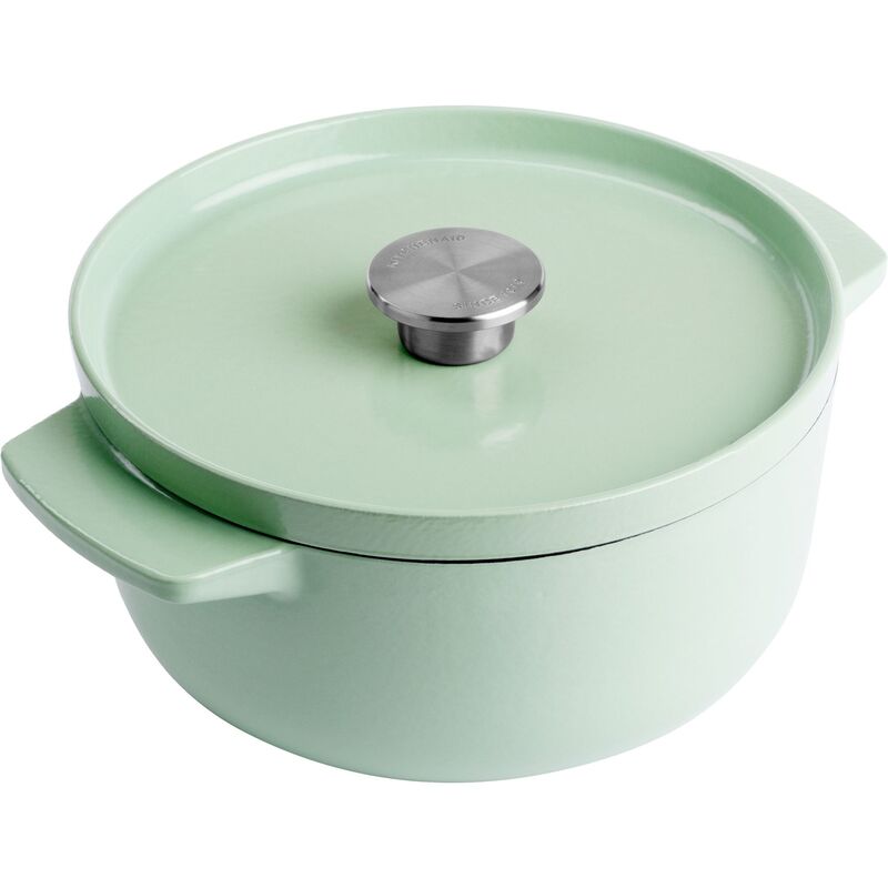 Støbejernsgryde 22 cm/3,3 liter, pistachio