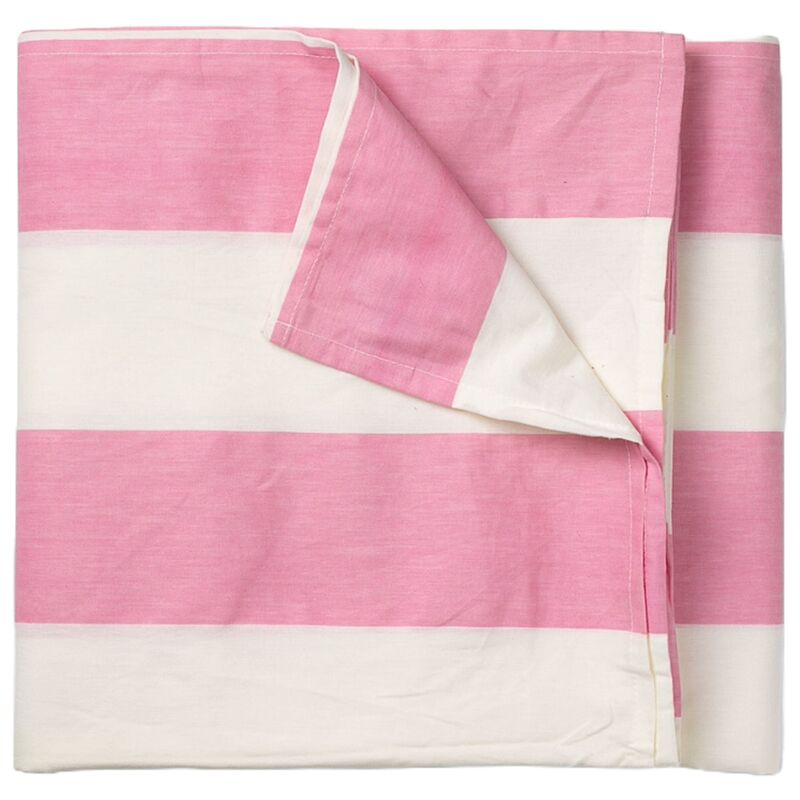 Gaia dug 145x145 cm, rosa/hvid