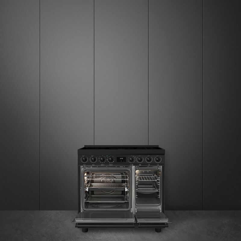 C92IPN2 Classic induktionskomfur med to ovne 90 cm, mat sort