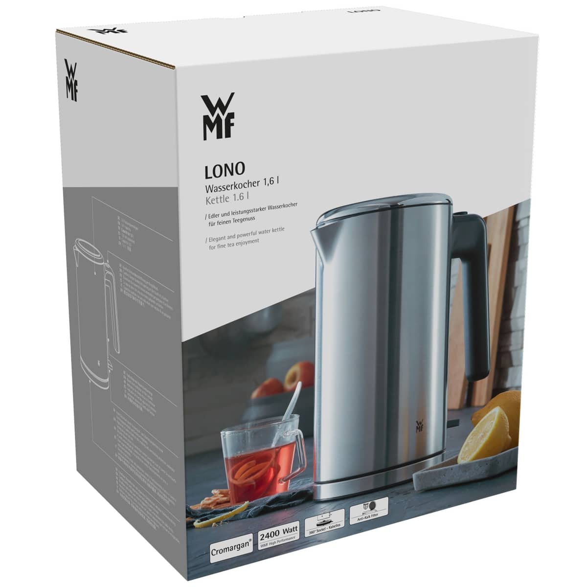Lono elkedel 1,6 liter, rustfrit stål