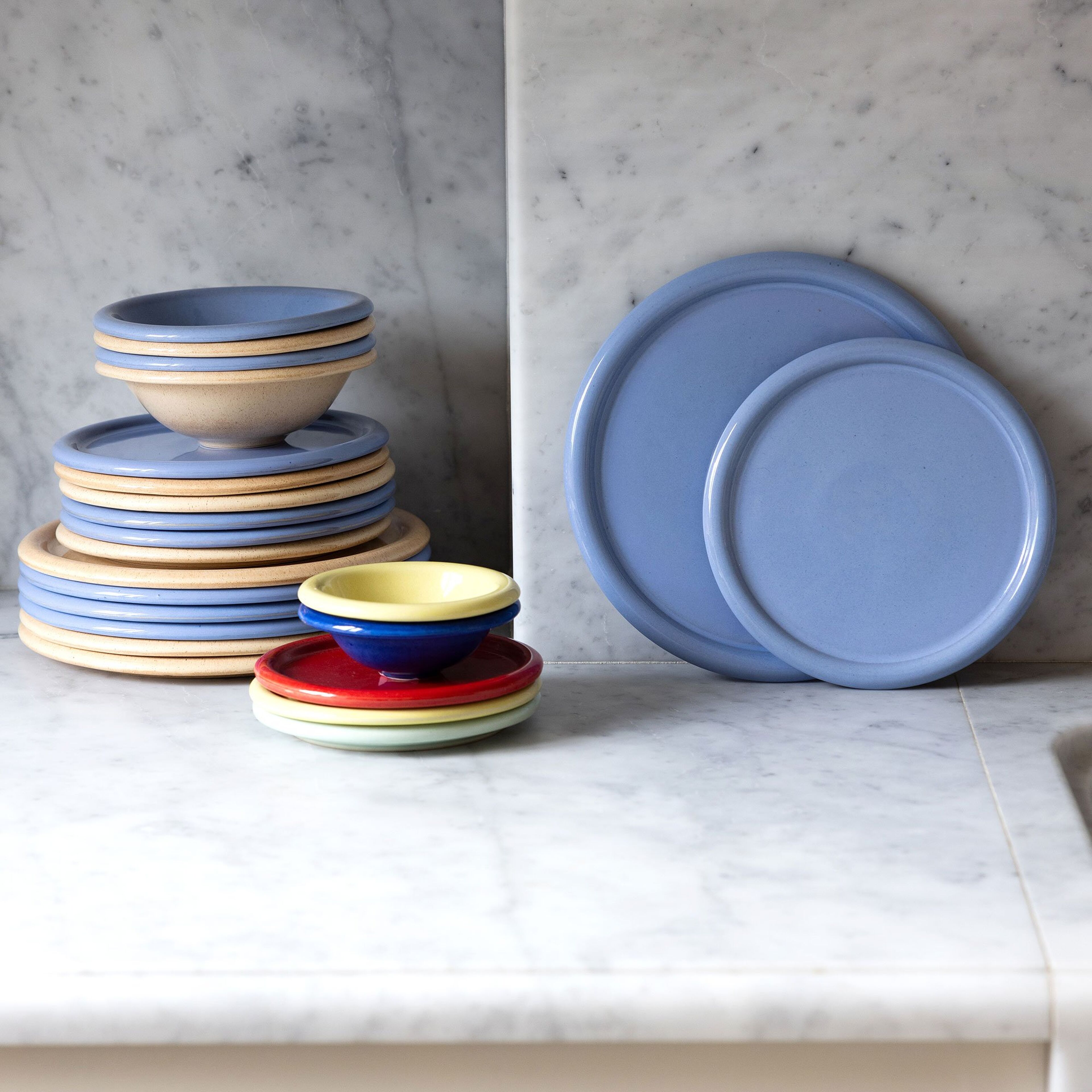 Porto tallrik, ljusblå