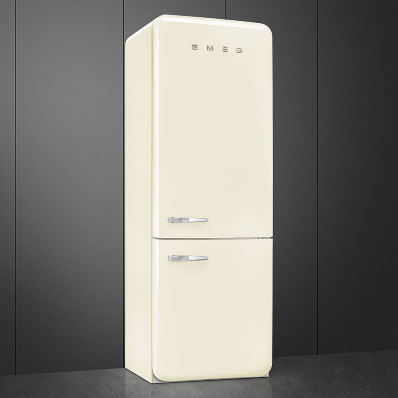 FAB38RCR6 högerhängd kyl/frys 70 cm, creme