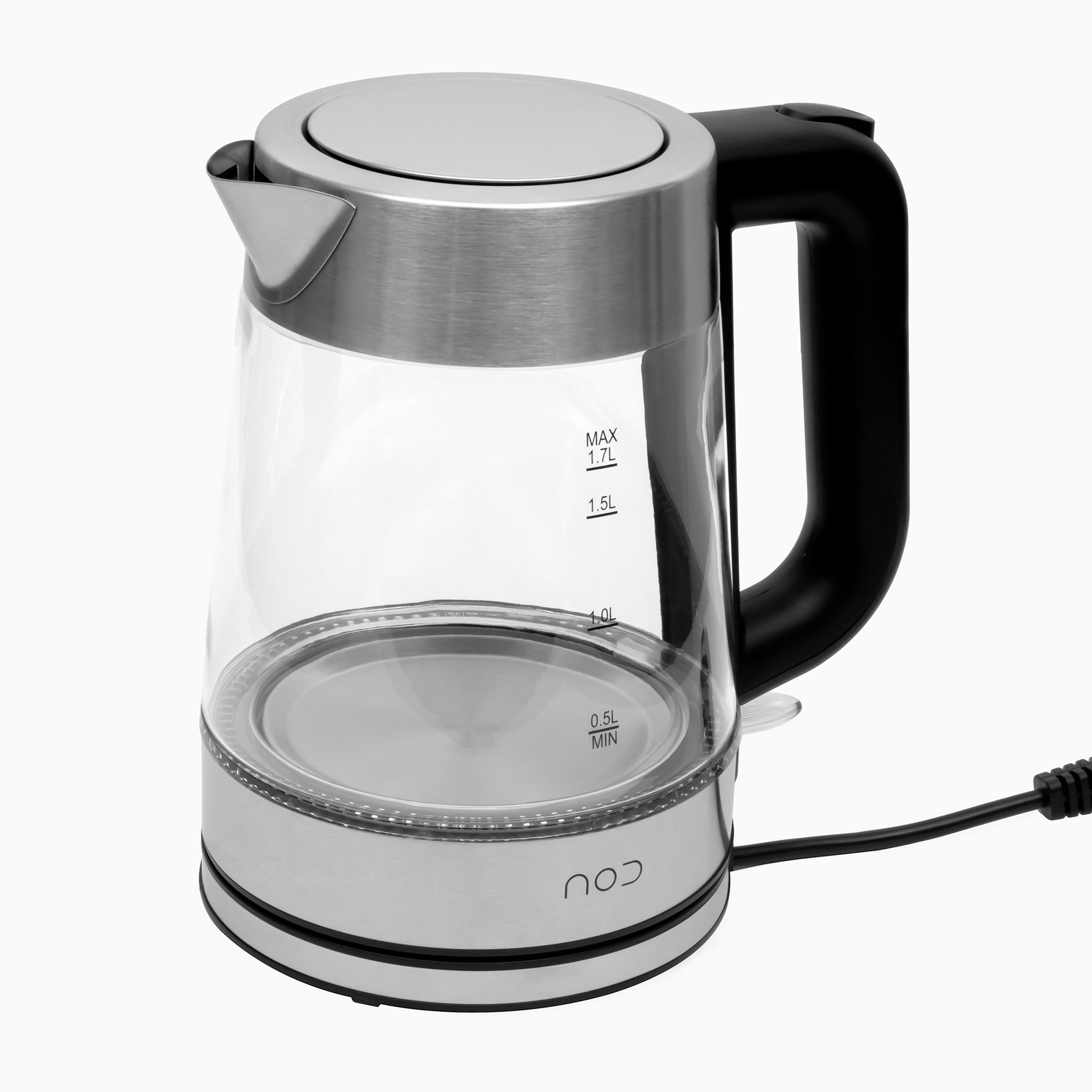 Elkedel i glas 1,7 liter