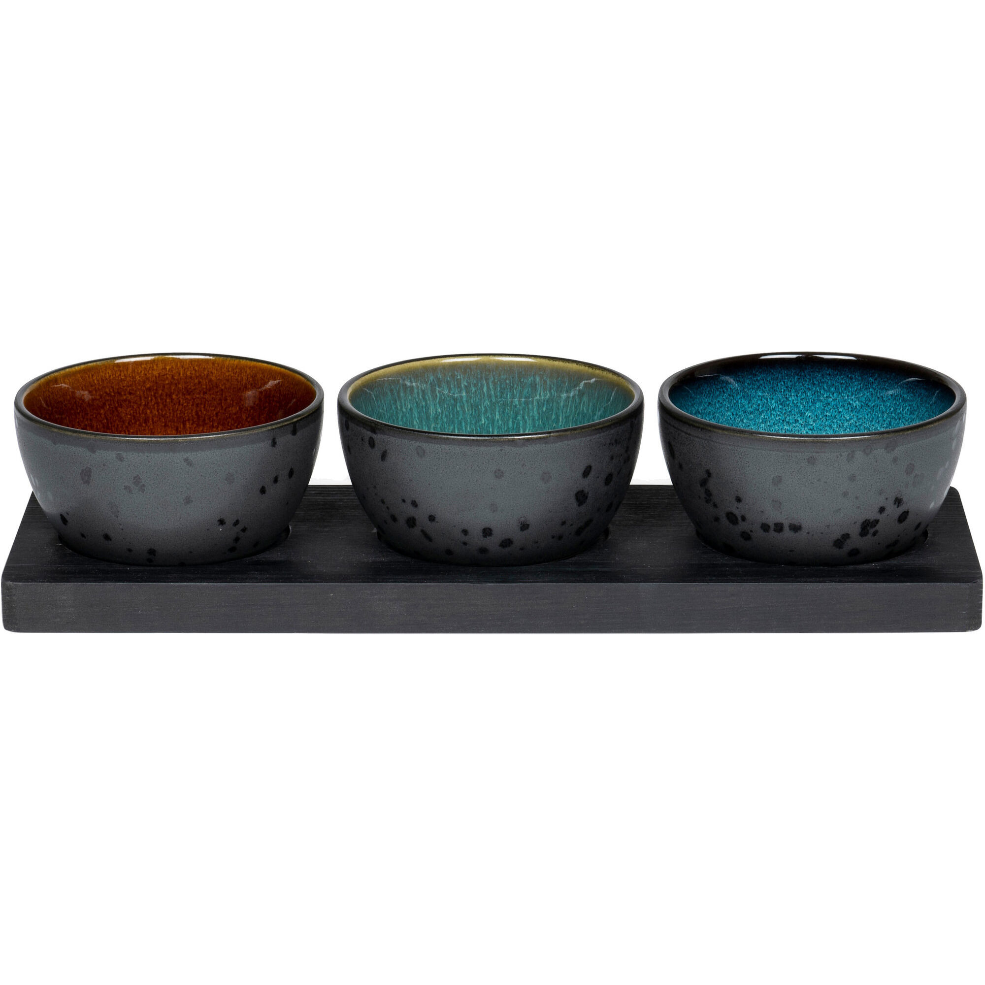 Cabaretset 4 delar mörkblå/grön/amber