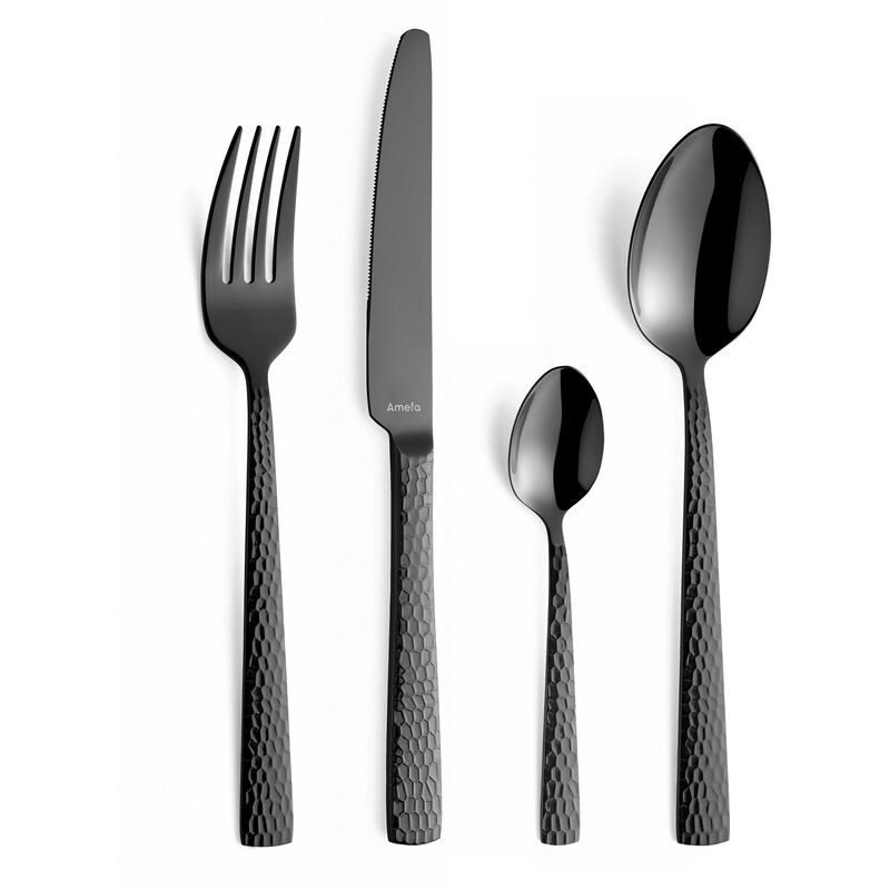 Felicity bestiksæt 24 dele, rustfrit stål sort