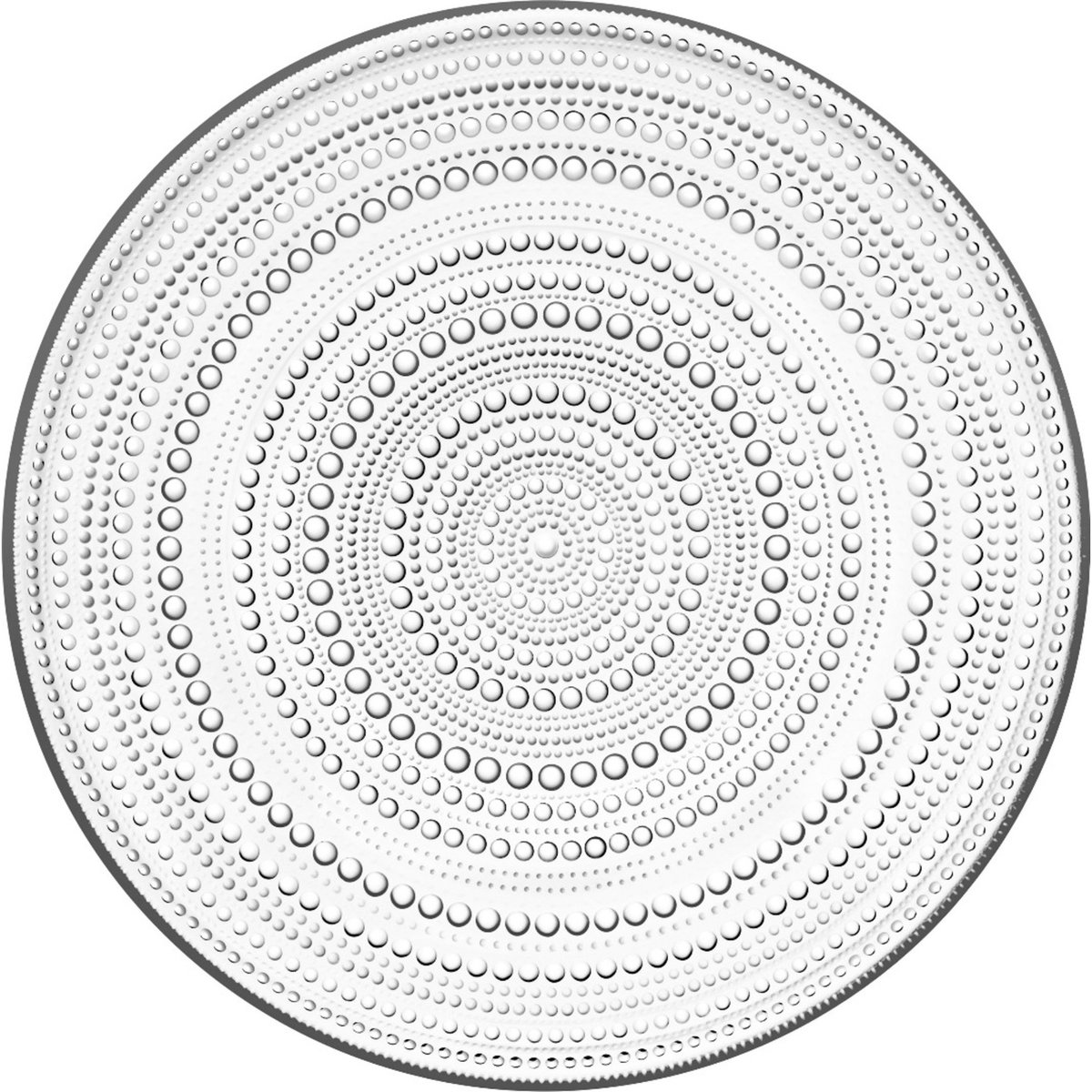 Kastehelmi tallerken 31,5 cm.