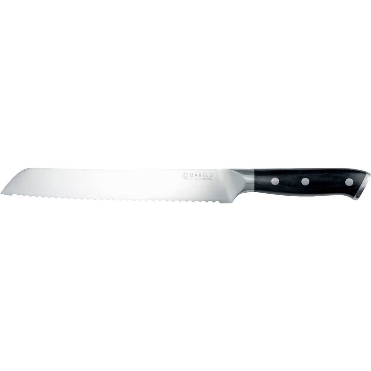 Brødkniv 23 cm, sort