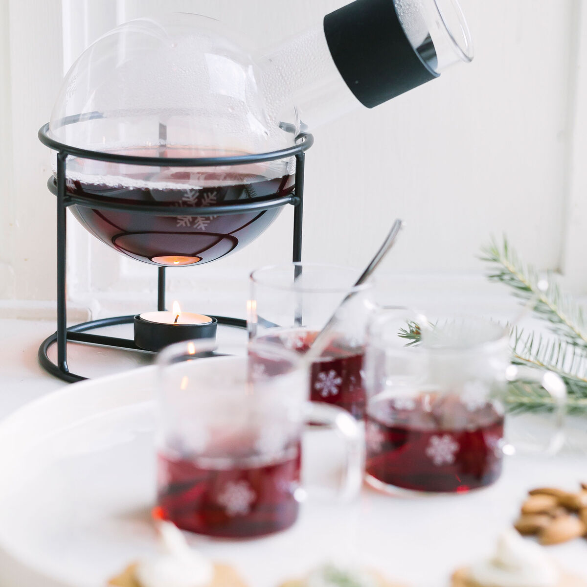 Isa Snöstjärna glasmugg 4-pack