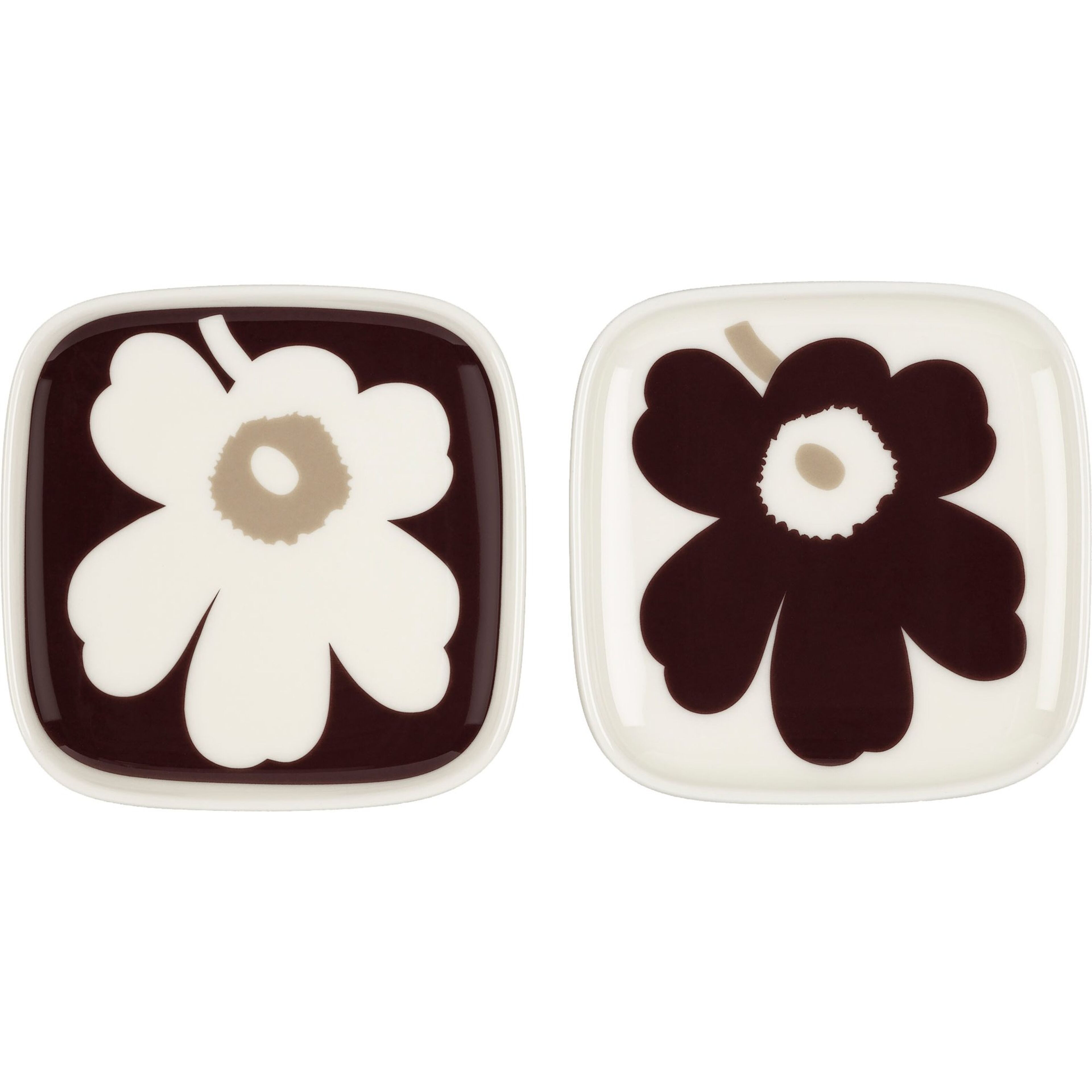 Oiva Unikko tallrik, 10x10 cm, 2-pack
