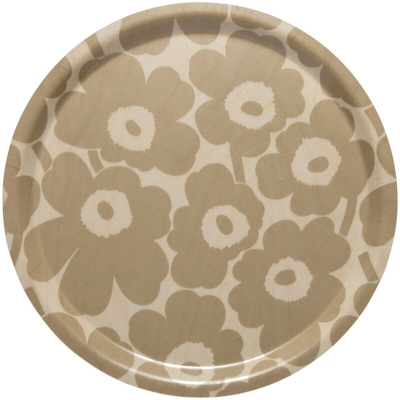 MINI Unikko bricka 31 cm,  ljusbrun/beige