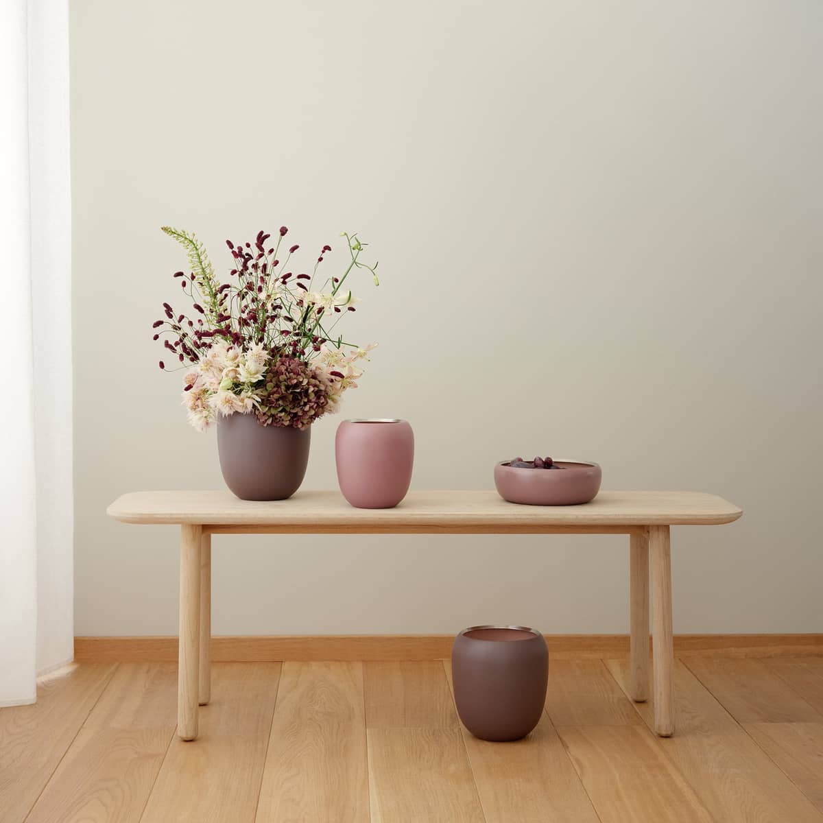 Ora vas liten, dusty rose