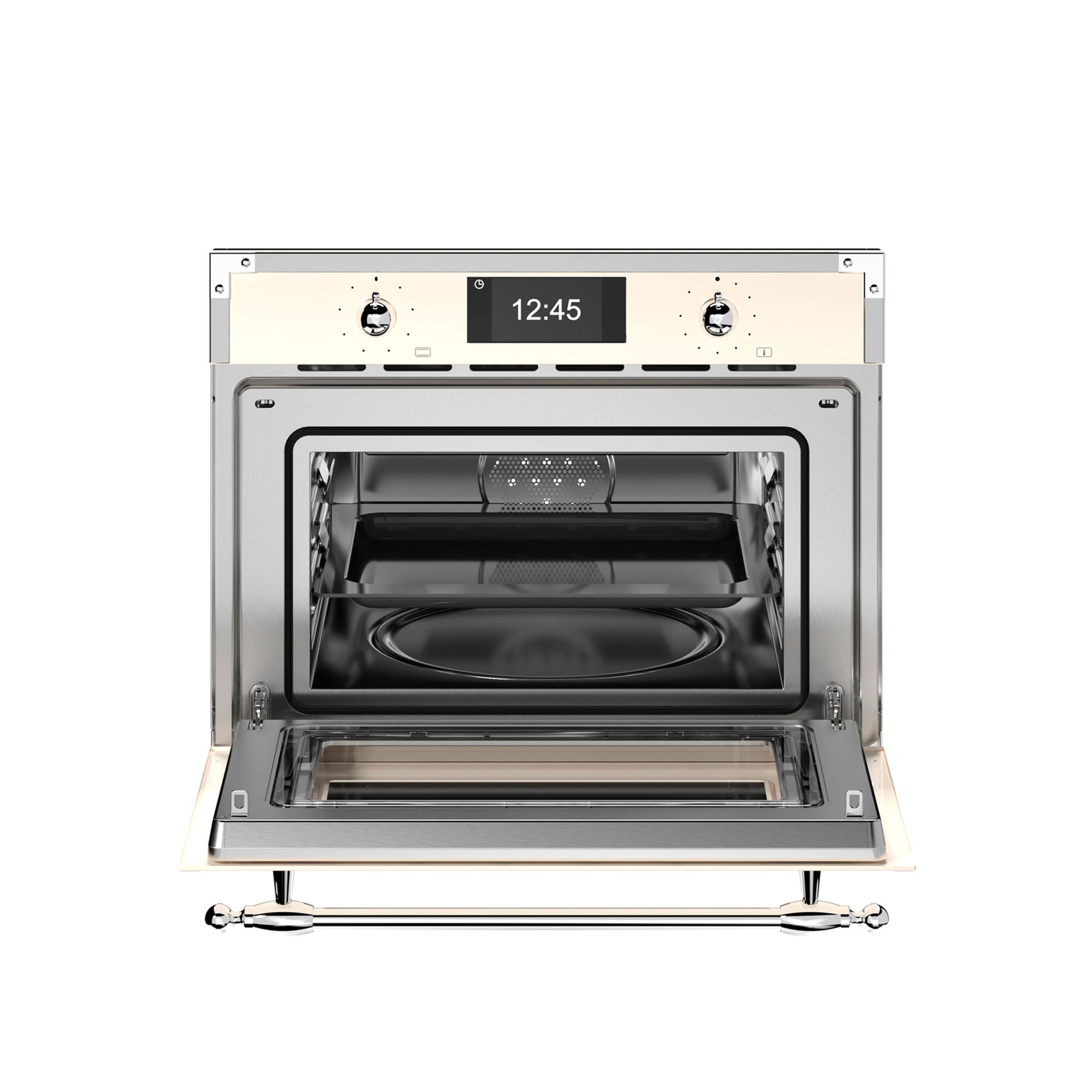 FHER4077MTAX3 Heritage kombiovn med mikrofunksjon, elfenbenshvit/krom