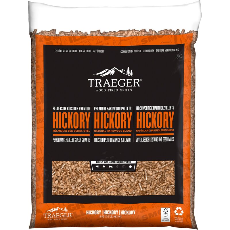 Träpellets, hickory