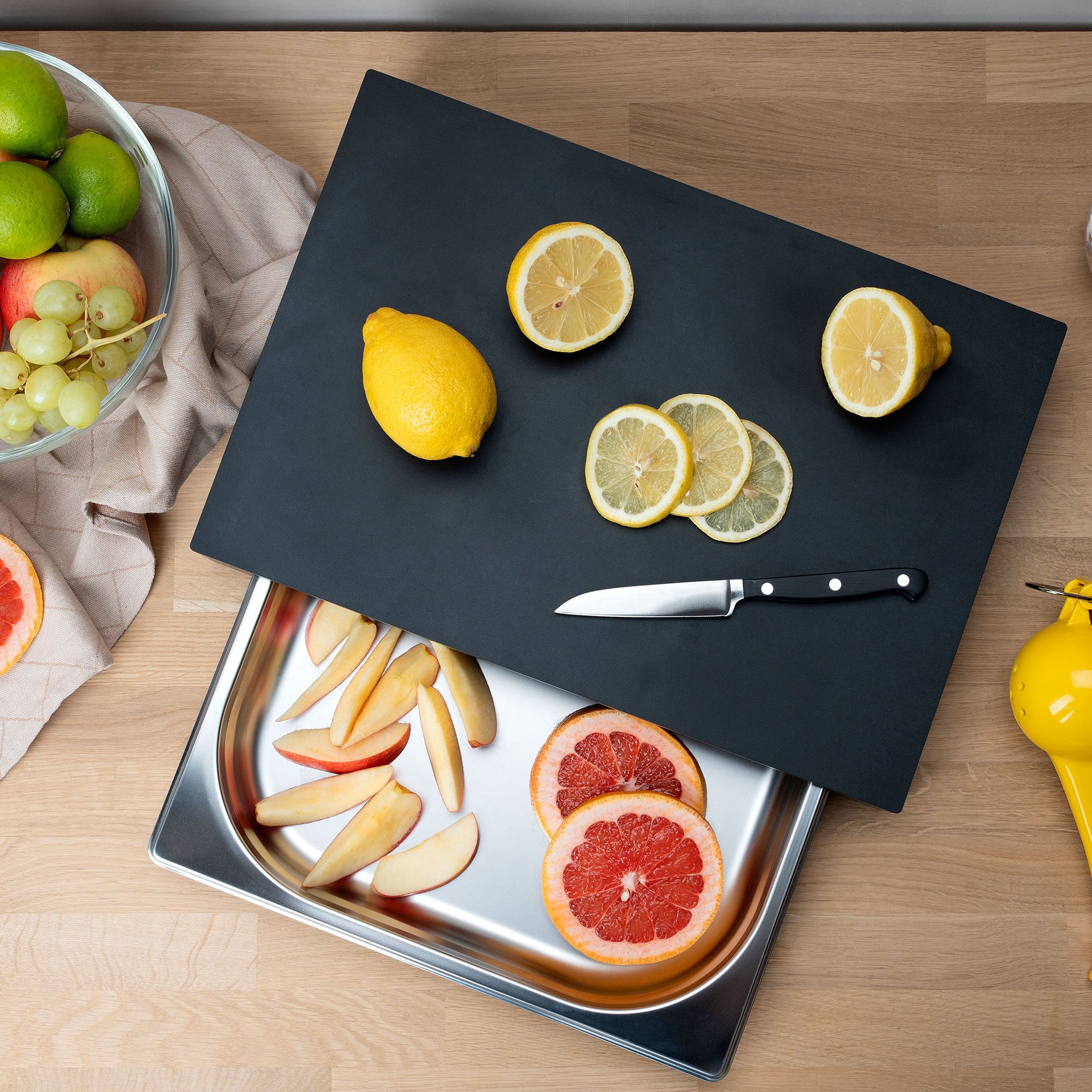 Skærebræt med skuffe 39x27 cm, Duracore