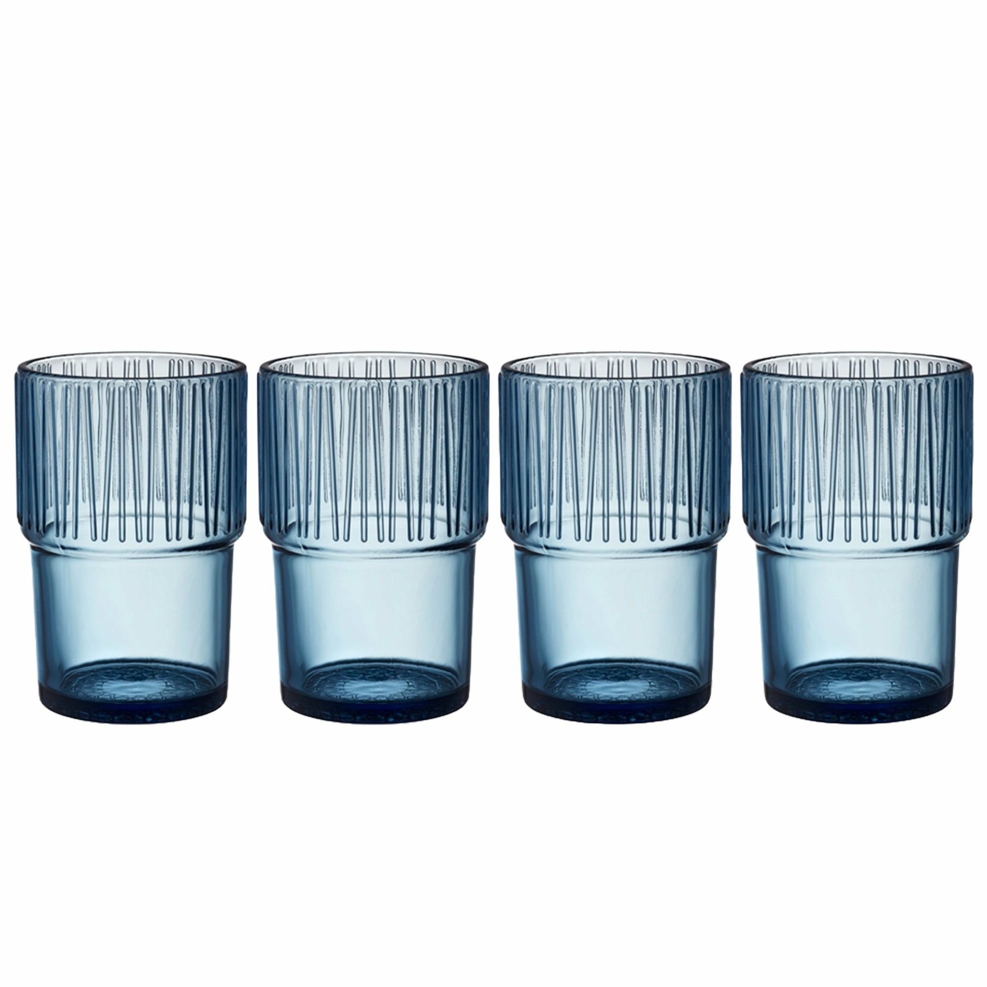 Kusintha caféglass 38 cl 4-pakning, blå
