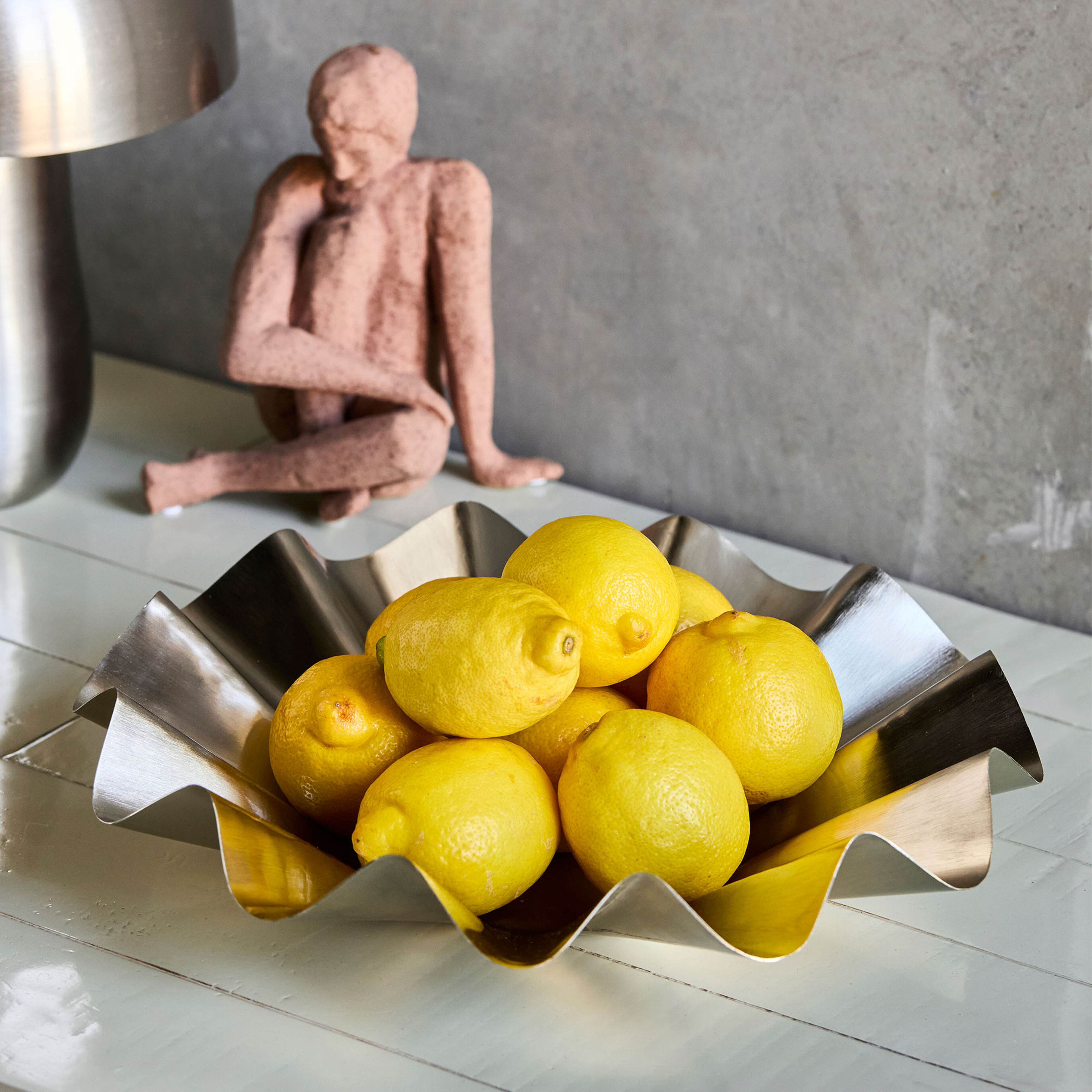 House Doctor Flood Skål, børstet sølv