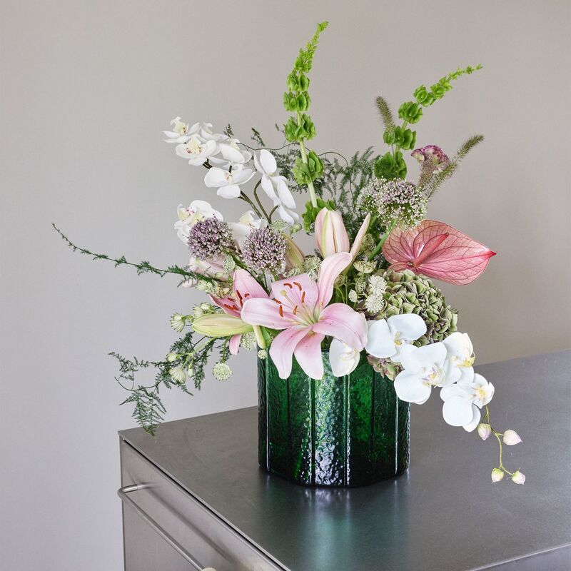 Emerald vase 23 cm, grønn