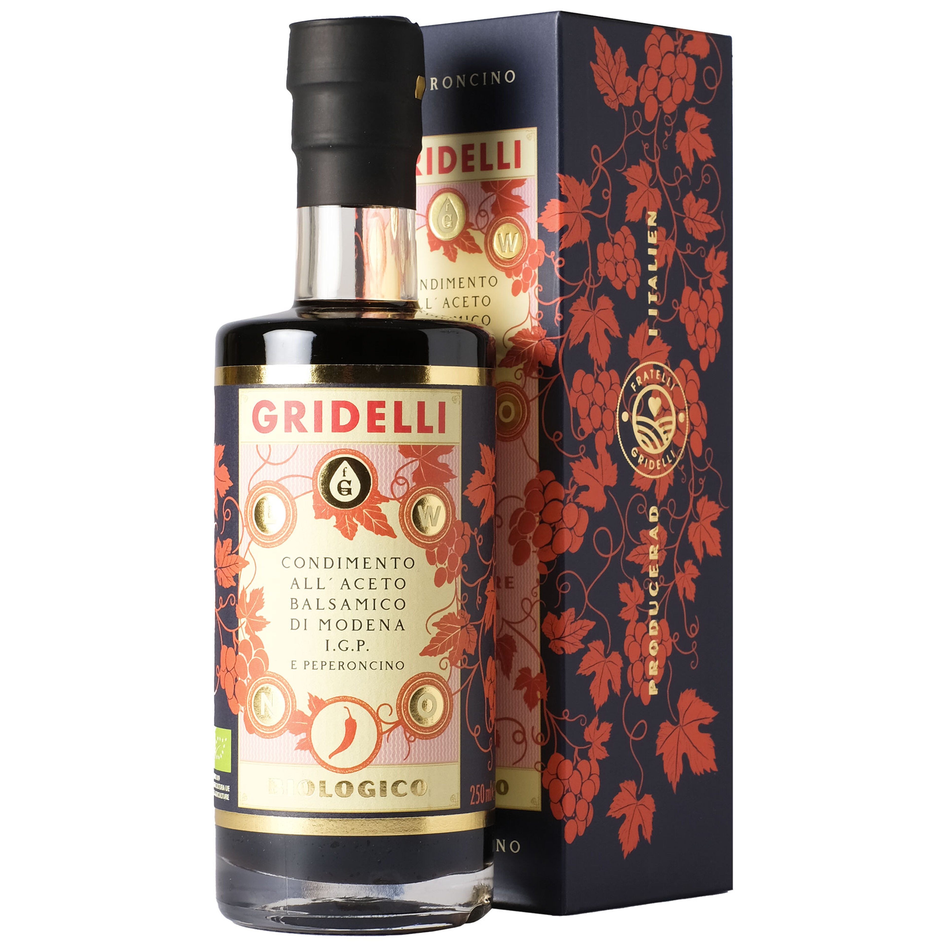Gridelli Ekologinen I.G.P Balsamico Peperoncino 250 ml