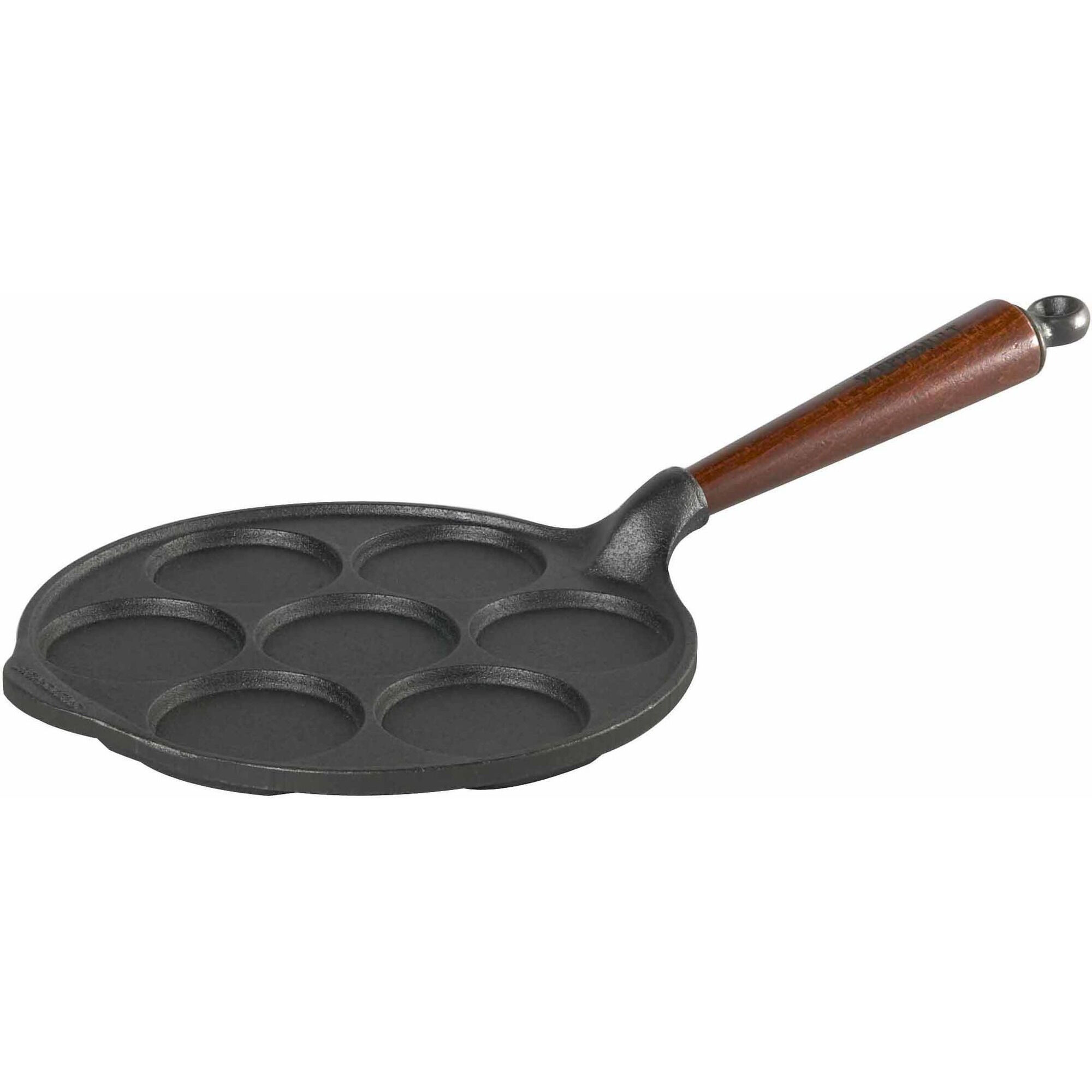 Plättpanna Gjutjärn 23 cm Trähandtag