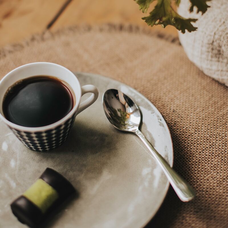 Classic kaffeskedar 14 cm x 6 st, rostfritt stål 