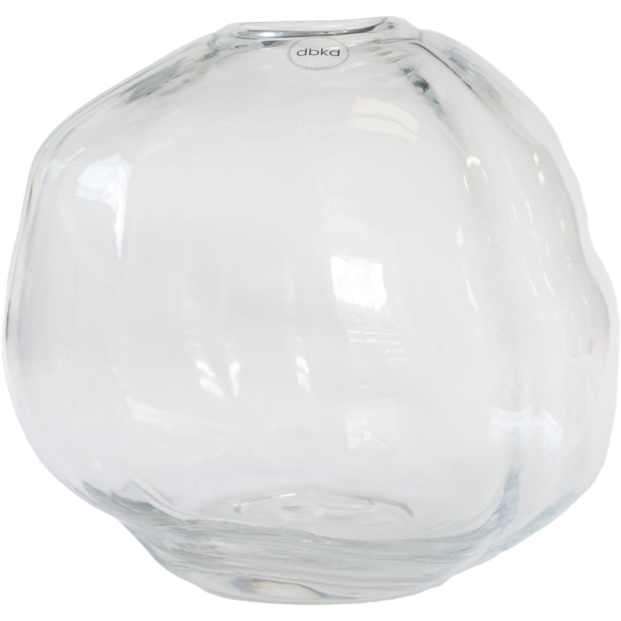 DBKD Pebble vase klar Liten Ø20 cm