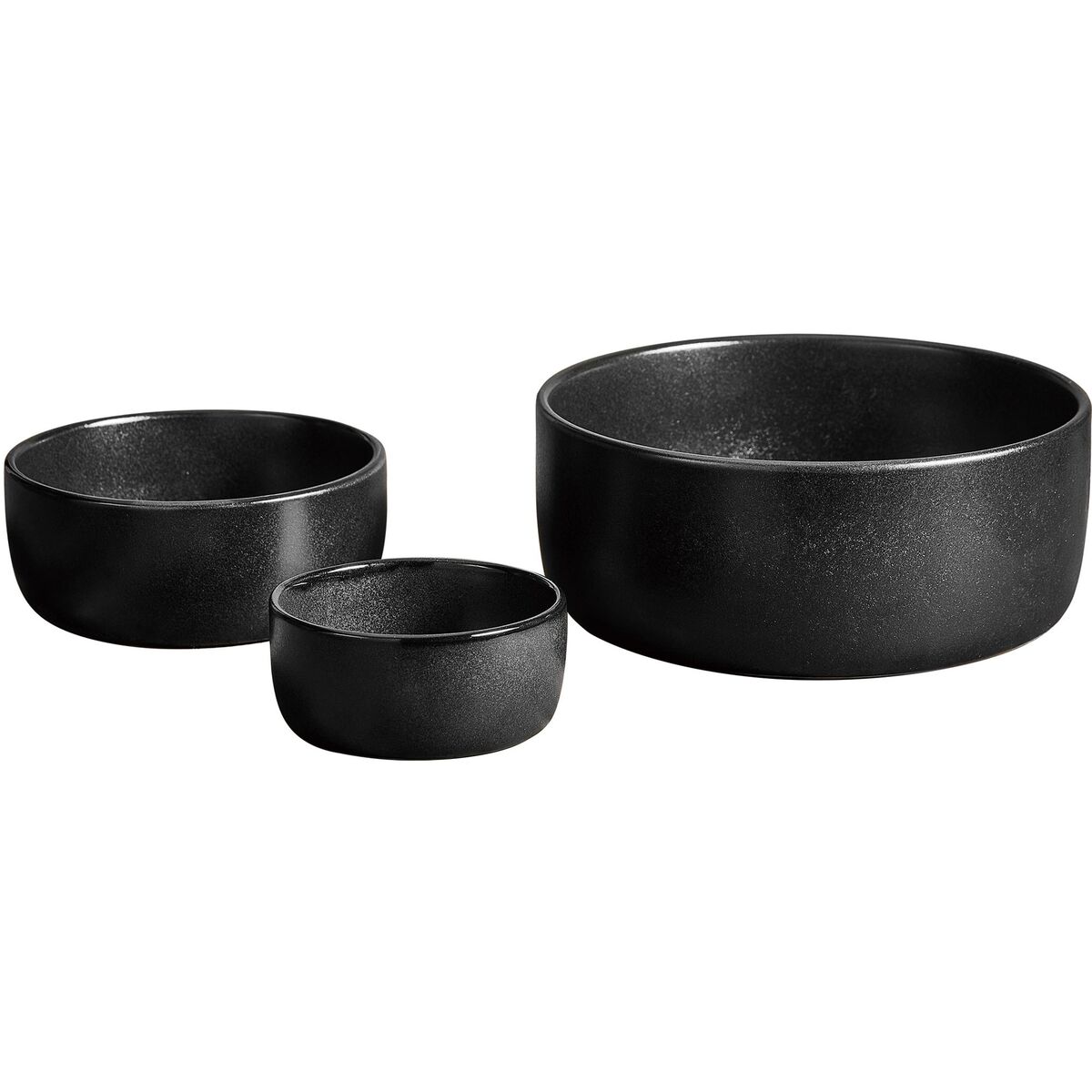 RAW skålset 3 delar, titanium black