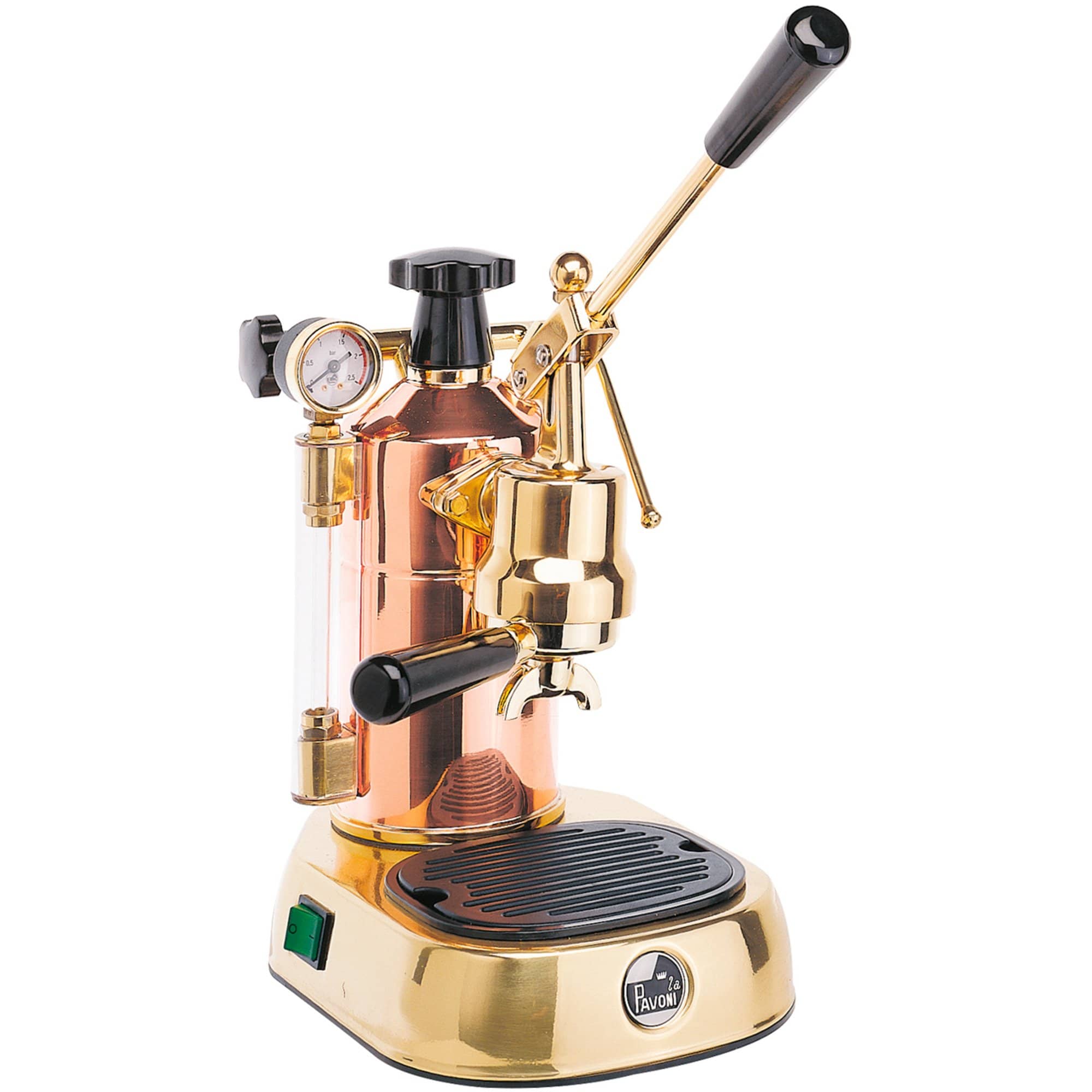 Professional Espressomaskin Liter Kobber Guld Detaljer Lplprg01eu