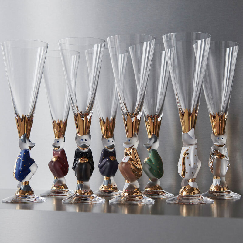 The Sparkling Devil Champagneglas 19 cl, forest green