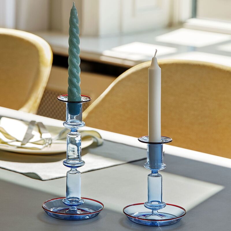 ljusstake tall, ljusblå