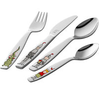 Riddaren Eckbert barnbestick 4 delar, rostfritt stål