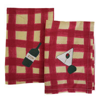 Sera servett 45 x 45 cm 2-pack, röd