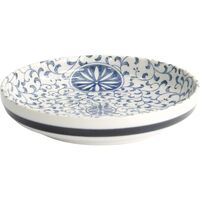 Marumon Sarasa pastatallerken Ø20 cm, blå/hvid