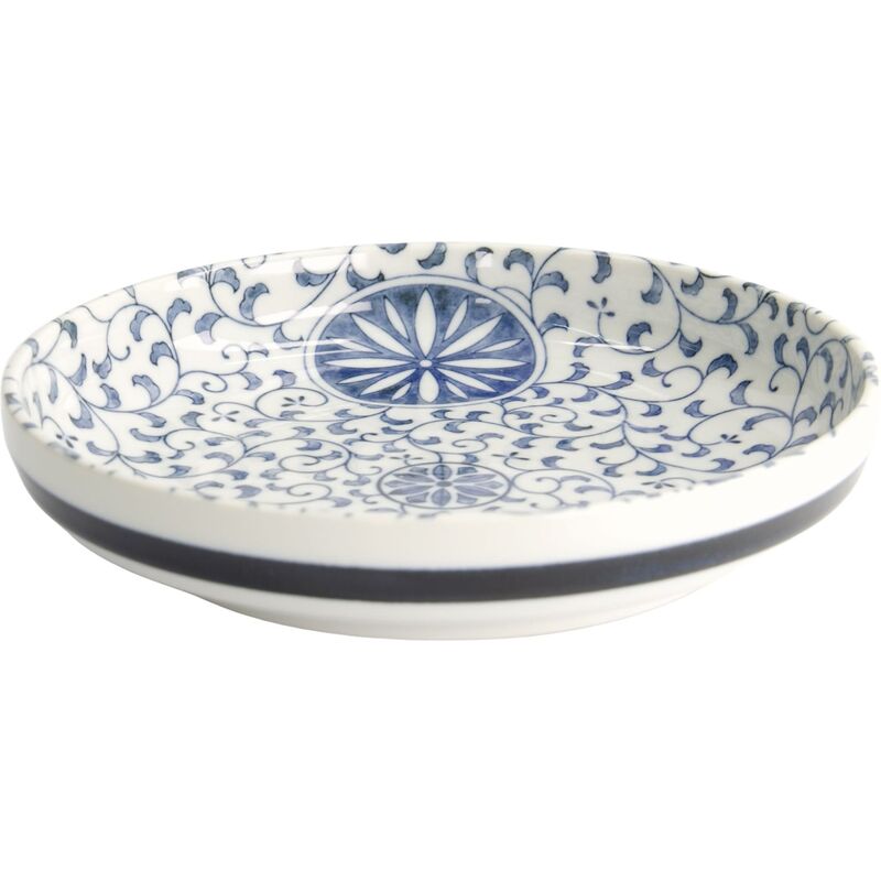 Marumon Sarasa pastalautanen 20 cm, sininen/valkoinen