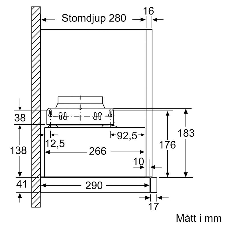 LI64MA531 iQ300 utdragbar köksfläkt, silver