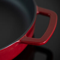 Combekk støbejernsstegepande Ø28 cm, bordeaux