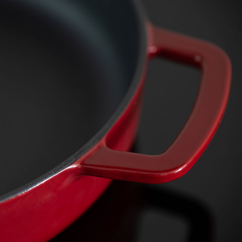 Valurautapannu 28 cm, bordeaux