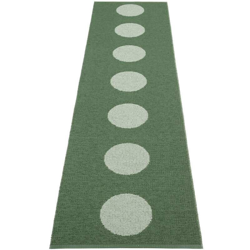 Pappelina Vera Pop Tæppe 70x280 cm, Leaf/Misty Mint