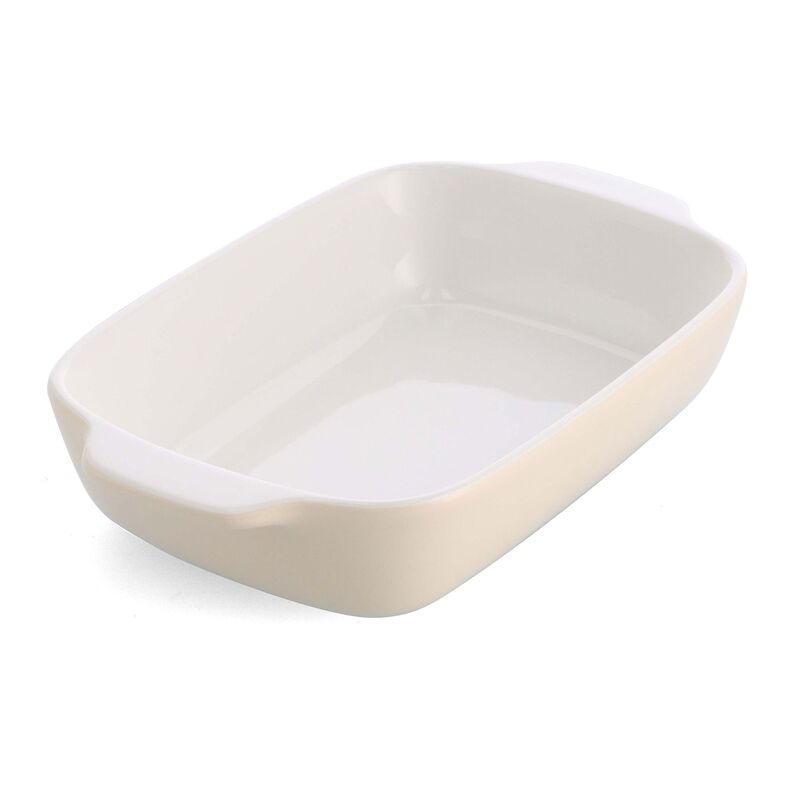 Ugnsform med lock 33x19,5x7,5 cm, creme