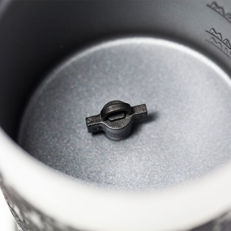 Maidonvaahdotin Fomini Crema Inox, teräs/musta