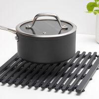 SinkSide oppvaskmatte silikon, mørkegrå