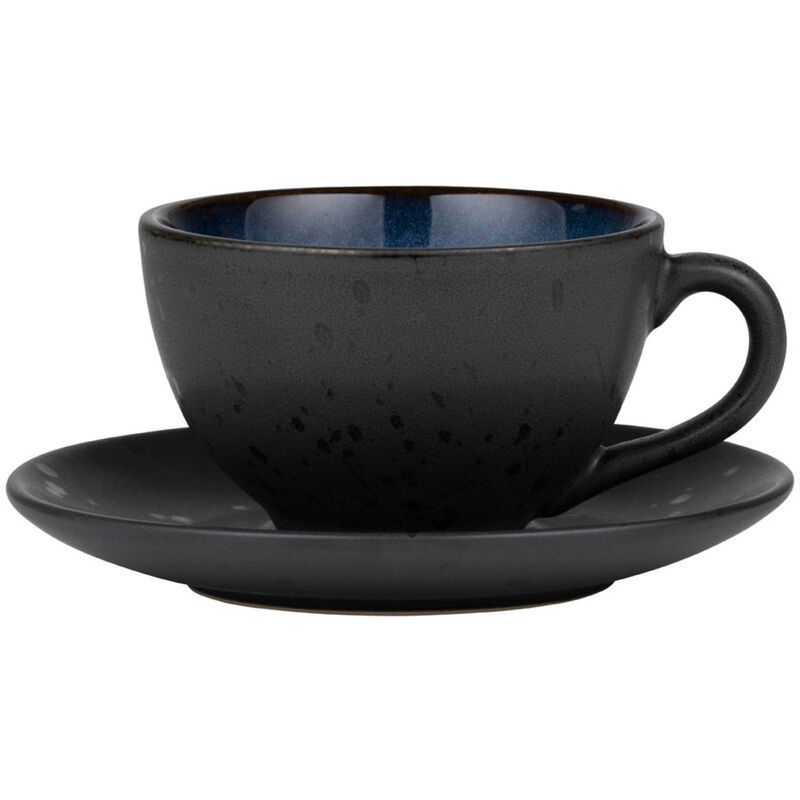 Kopp m tefat svart/mørkeblå