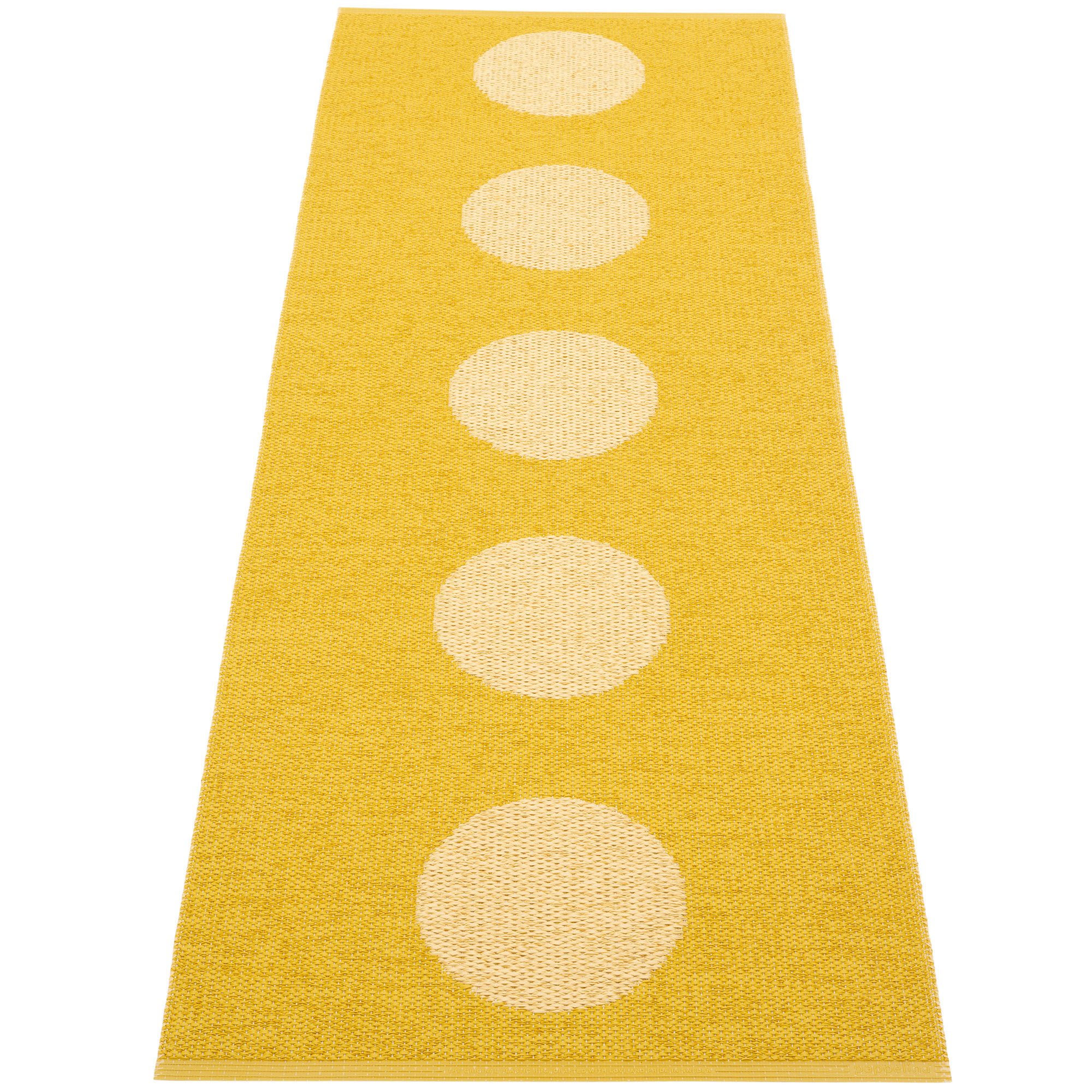 Pappelina Vera Pop matta 70 × 200 cm, mustard/yellow