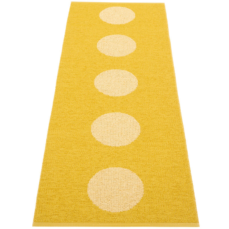 Pappelina Vera Pop matto 70 × 200 cm, mustard/yellow