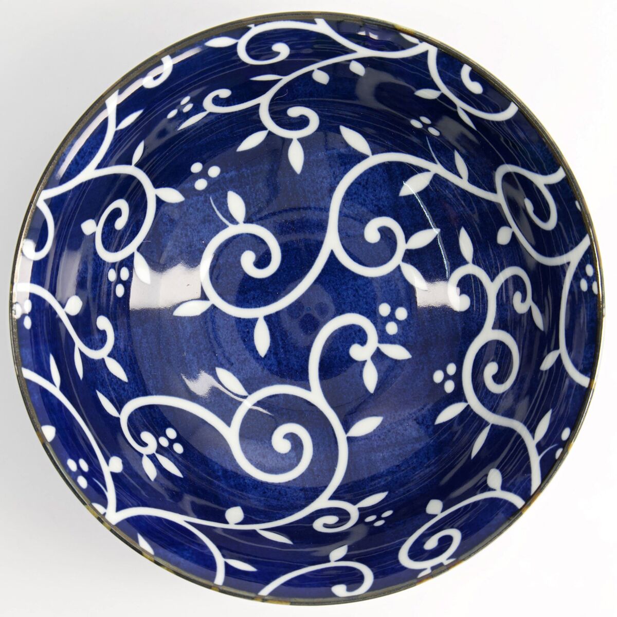 Blue Karakusa ramenskål 1300 ml, blå/vit